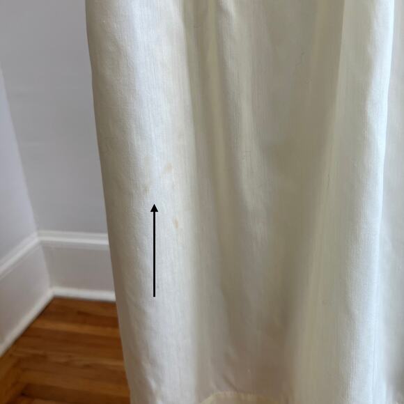 Vintage 50s Barbizon Pajama Set M Yellow Lace Peter Pan Collar Cottagecore - Picture 10 of 16